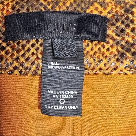 Revolve H:ours Womens XL Link Faux Snakeskin Asymmetrical Mini Skirt NWT - Picture 6 of 10